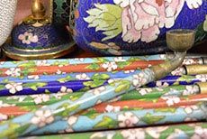 Cloisonne Chinesische Pfeife