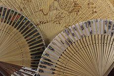 Fächer aus China und japanischen Fächer