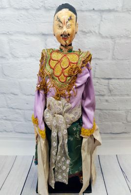 Alte chinesische Theater-Marionette - Fujian-Provinz - Mann / Opern Tänzer