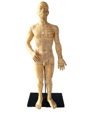 Antike chinesische Akupunktur-Statue - Plastik - Mann 1