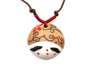 Asiatische Keramikköpfe Sammlung - Halskette - Japan - Osaka