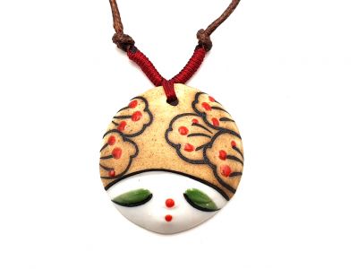 Asiatische Keramikköpfe Sammlung - Halskette - Japan - Tokio