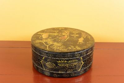 Chinalack-Box - Schwarz und Gold