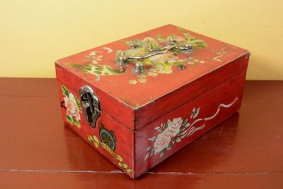 Chinesische Antike Box Blumen