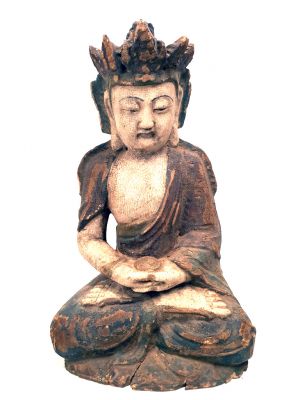 Chinesische Holz Statue Burmese Buddha