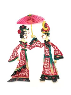 Chinesisches Theater - Marionetten Figur - Der Regenschirm