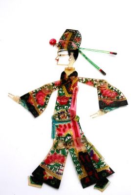 Chinesisches Theater - Marionetten Figur - Mann - Mehrfarbig