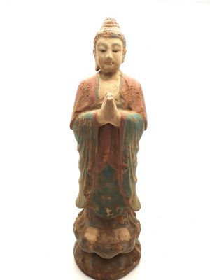 Holz Statuetten aus China Buddha stehend
