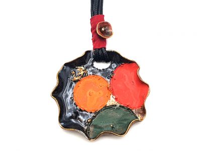 Grosse Keramik-Halskette Seerosen Kollektion