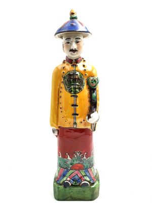 Mandarin-Chinesisch polychrome Statue Stehen