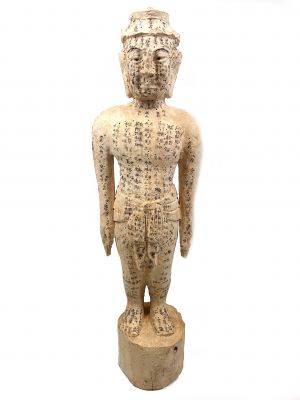 Große-Statue Akupunktur Männlich Chinesische Medizin - Holz