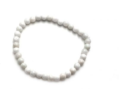 Jade Perlenarmbänder - 6mm Jade Perlen - Weiße Jade