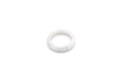 Jade Ring Weißer - Größe 17
