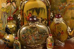 Chinesische Glas Schnupftabakflasche
