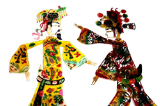 Chinesische Marionetten Chinesisches Schattentheater