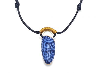 Keramik Schmuck Paradise Kollektion Halskette Tibetische Wolke - Tropfen