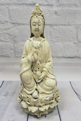 Weiße chinesische Statue - Porzellan Dehua - GuanYin